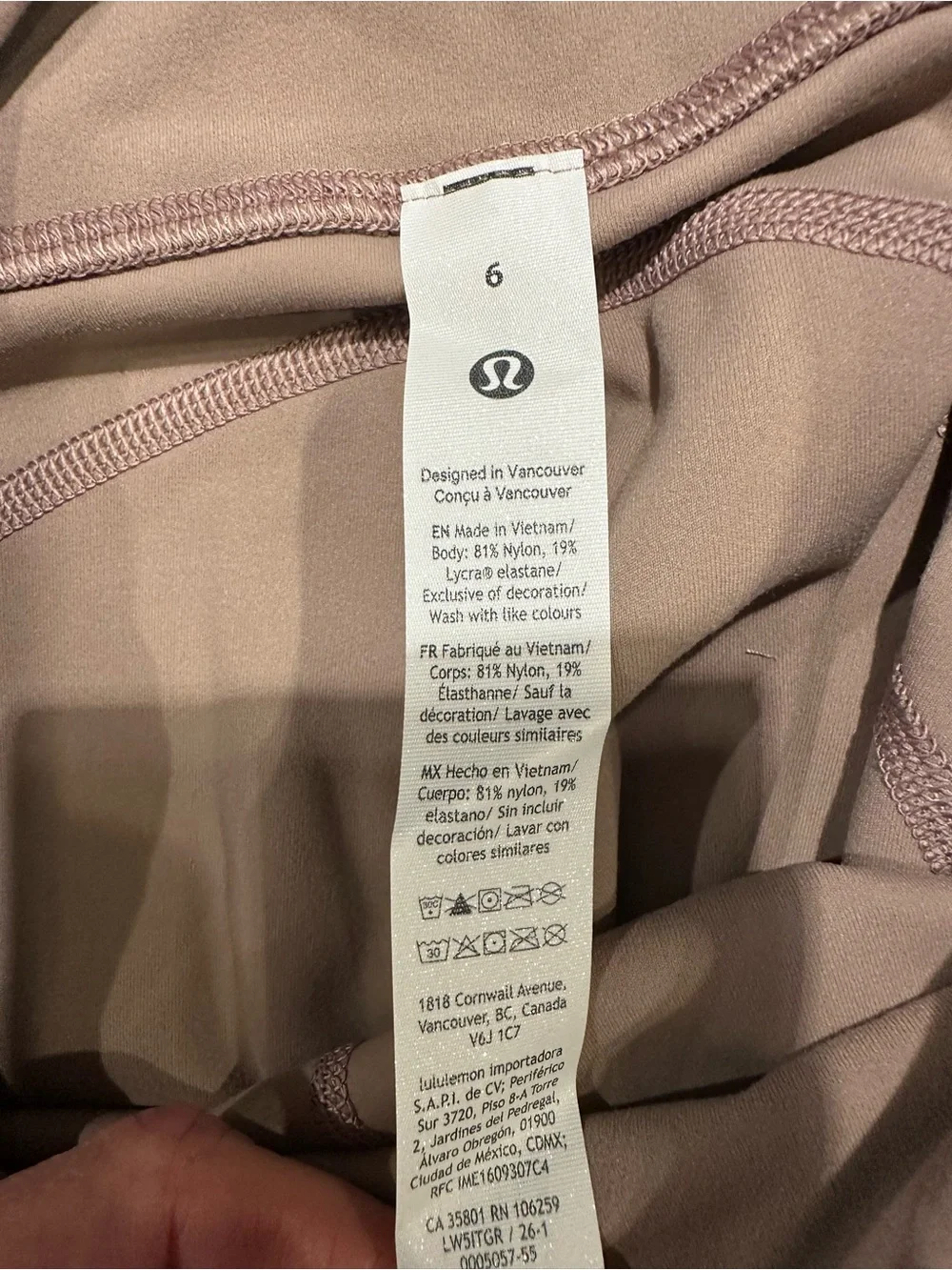 lululemon🍋Groove Nulu-HR Flare Pant Size 6 Ashen Rose NWT Regular Length - Picture 8 of 10